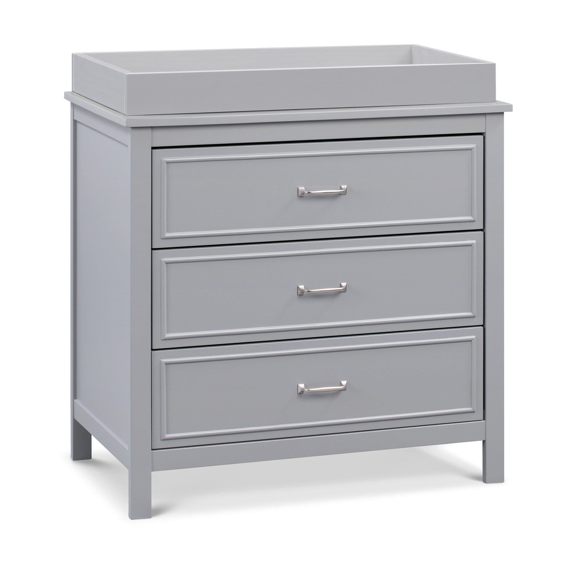 M12823G,DaVinci,Charlie 3-Drawer Dresser in Grey