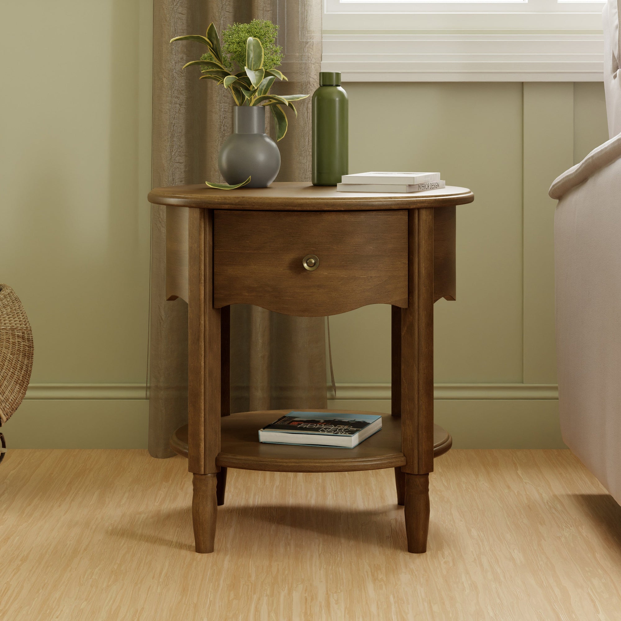 M7160NL,Namesake,Liberty Assembled Nightstand in Natural Walnut