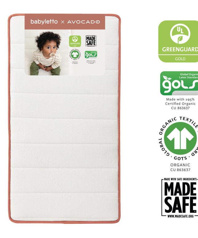 M53102A,Babyletto,Babyletto x Avocado Organic Crib Mattress 2-Stage and 100% Nontoxic