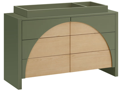 M30216OLSH,Babyletto,Moab 6-Drawer Assembled Dresser in Olive/Ash