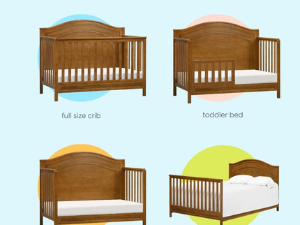 M12801CT,DaVinci,Charlie 4-in-1 Convertible Crib in Chestnut