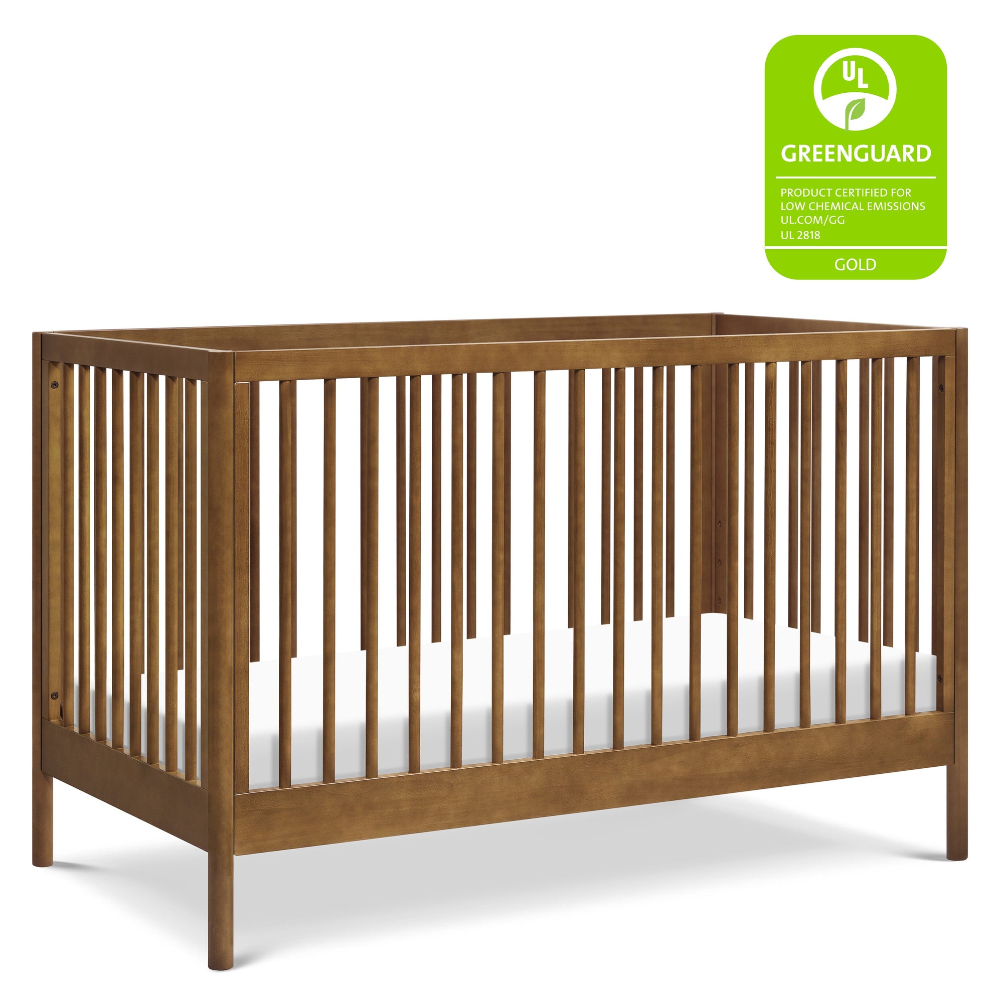 M25101L,DaVinci,Birdie 3-in-1 Convertible Crib in Walnut
