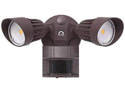 Eco-Star 13" Wide Bronze Finish Motion Sensor LED Security Light