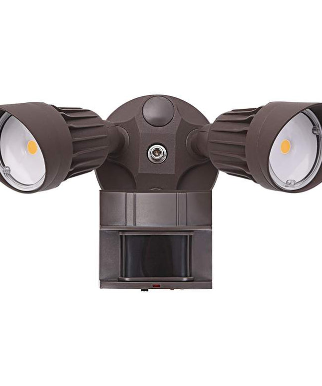 Eco-Star 13" Wide Bronze Finish Motion Sensor LED Security Light