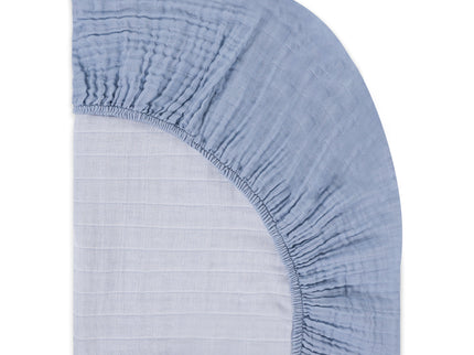 T29635DP,Babyletto,Dewdrop Muslin Crib Sheet in GOTS Certified Organic Cotton
