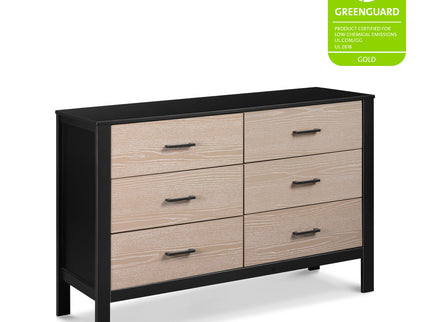 F23226ECWD,Carter's,Radley 6-Drawer Dresser in Ebony & Coastwood