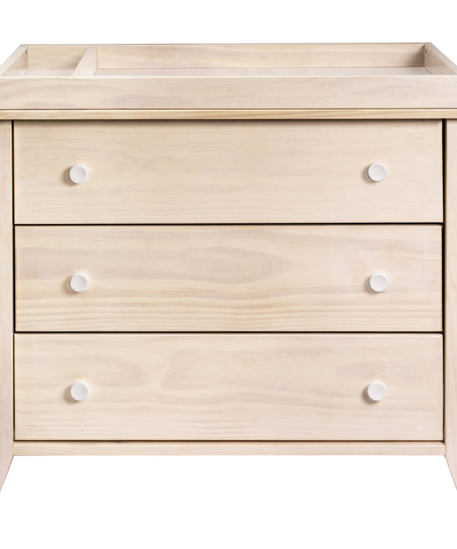 M10323NXW,Babyletto,Sprout 3-Drawer Changer Dresser in Washed Natural and White