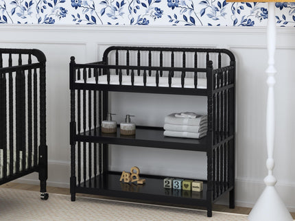 M0302EP,DaVinci,Jenny Lind Changing Table in Ebony Finish