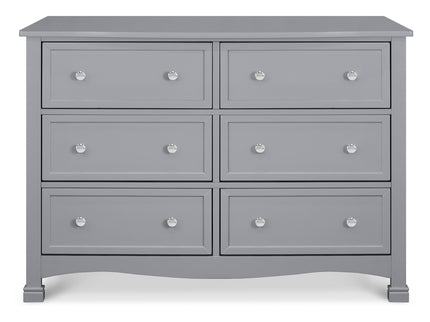 M5529G,DaVinci,Kalani 6-Drawer Double Wide Dresser in Grey Finish