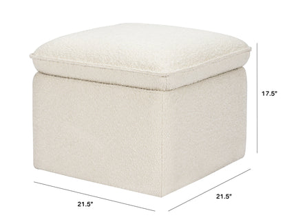 M20985WB,Babyletto,Cali Storage Ottoman in Ivory Boucle