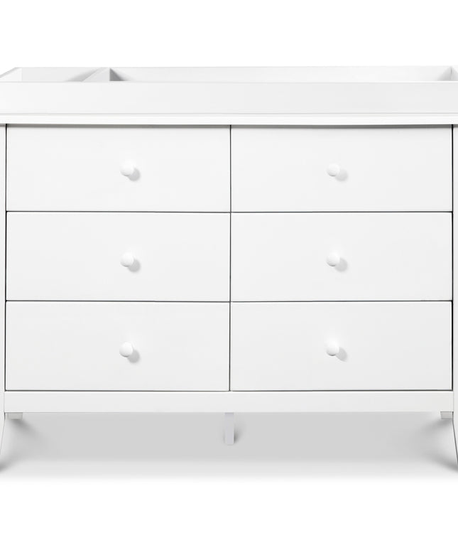F11526W,Carter's,Morgan 6-Drawer Double Dresser in White