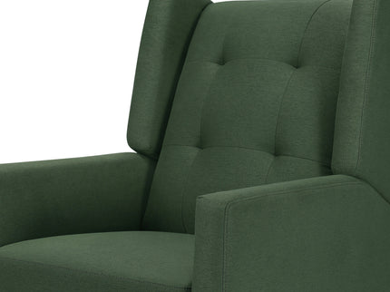 M21287PNG,DaVinci,Maddox recliner and swivel glider in Pine Green