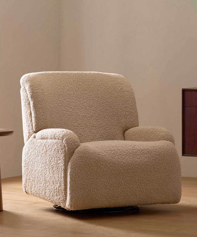 M27687CSG,Namesake,Winslow Extra Wide Recliner and Swivel Glider in Chai Shearling