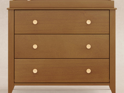 M10323CTN,Babyletto,Sprout 3-Drawer Changer Dresser in Chestnut and Natural Finish