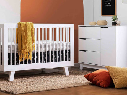 M4223W,Babyletto,Hudson 3-Drawer Changer Dresser w/Removable Changing Tray in White