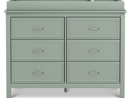 M12826LS,DaVinci,Charlie 6-Drawer Double Dresser in Light Sage