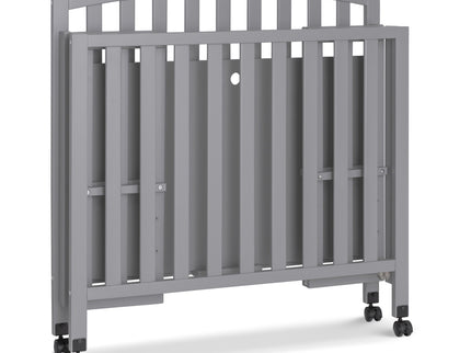 M18198G,DaVinci,Dylan Folding Portable 3-in-1 MiniCrib and TwinBed in Grey