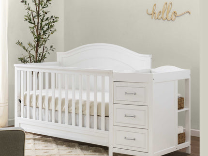 M12891W,DaVinci,Charlie 4-in-1 Convertible Crib & Changer in White