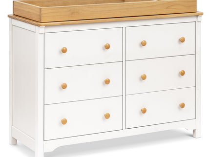 M27226RWHY,DaVinci,Shea 6-Drawer Dresser in Warm White and Honey