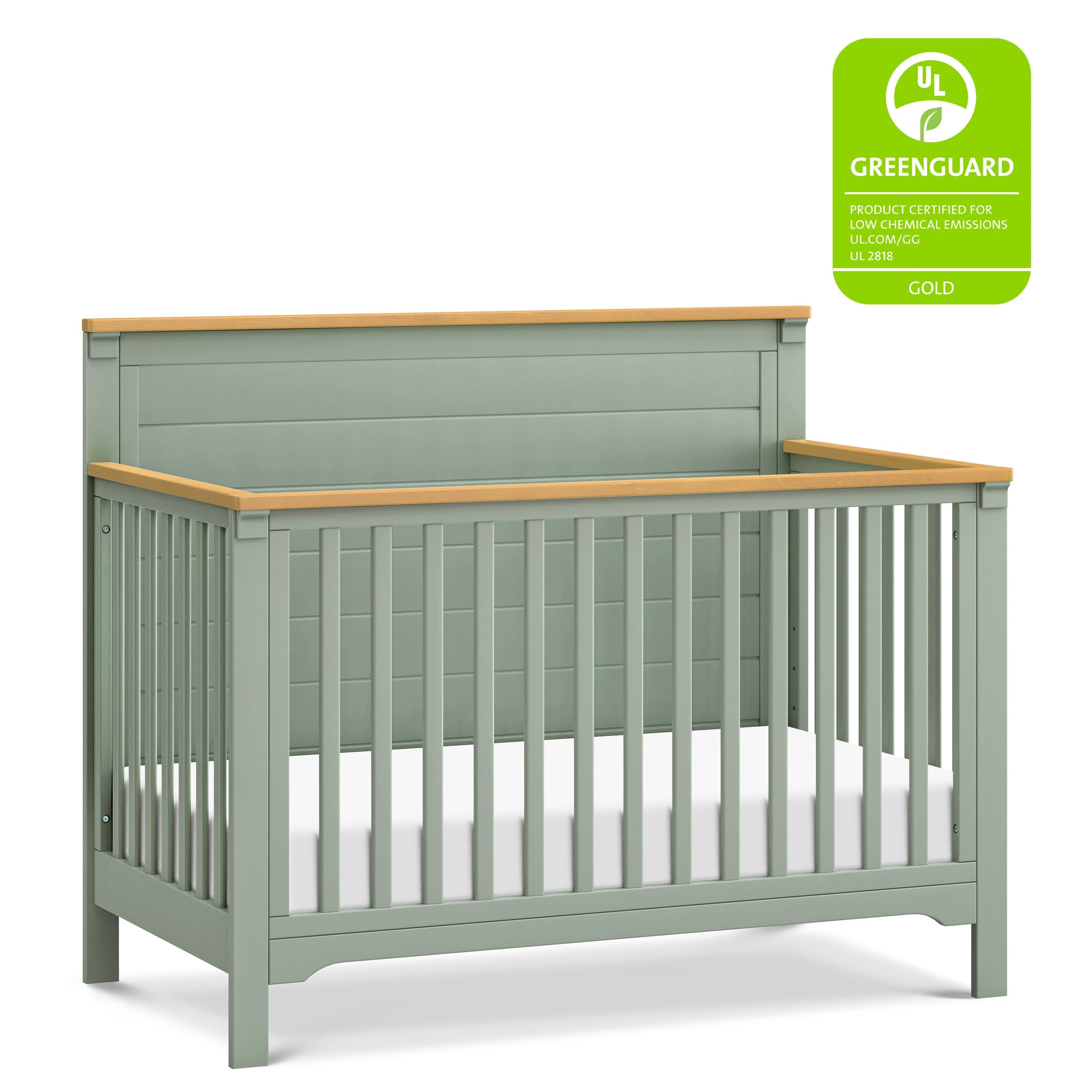 M27201LSHY,DaVinci,Shea 4-in-1 Convertible Crib in Light Sage and Honey