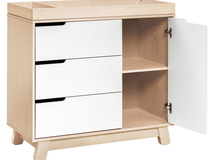 M4223NXW,Babyletto,Hudson 3-Drawer Changer Dresser w/Removable Changing Tray in WashedNatural/White