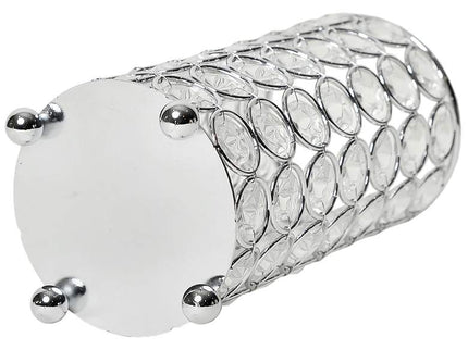 Elegant Designs Elipse 6 3/4" High Chrome Decorative Vase