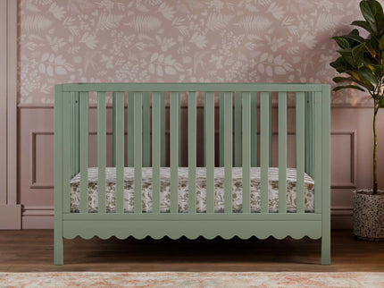 M27801LS,DaVinci,Sammy Scallop 4-in-1 Convertible Crib in Light Sage