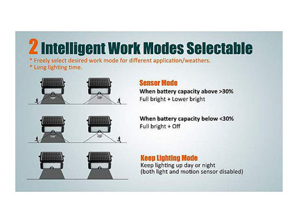 Endo 9" High Black PIR Sensor LED 5-in-1 Outdoor Flood Light