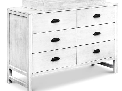 M13516CGW,DaVinci,Fairway 6-Drawer Double Dresser in Cottage White