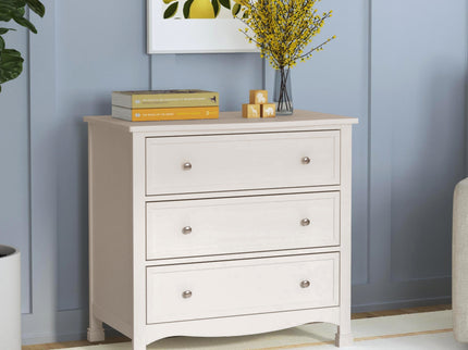M5523W,DaVinci,Kalani 3-Drawer Dresser in White Finish