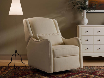 M27787PIEB,Namesake,Devon Recliner and Swivel Glider in Performance Ivory Eco-Basketweave