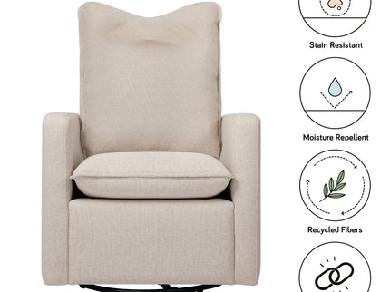 M20987PBEW,Babyletto,Cali Pillowback Swivel Glider in Performance Beach Eco-Weave