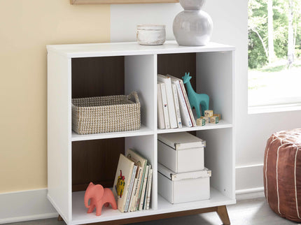 M22511WL,DaVinci,Otto Convertible Changing Table and Cubby Bookcase in White and Walnut