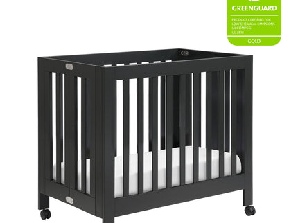 M6698B,Babyletto,Origami Mini Crib in Black Finish