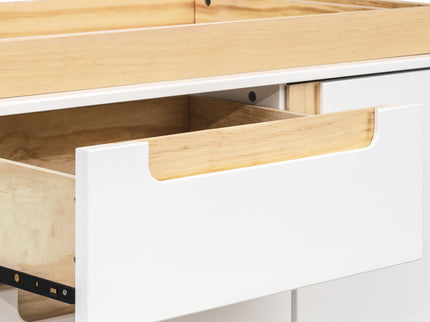 M23423WN,Babyletto,Yuzu 3-Drawer Changer Dresser in White/Natural