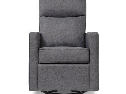 M19787SHG,DaVinci,Gabby Pillowback Swivel Glider in Shadow Grey