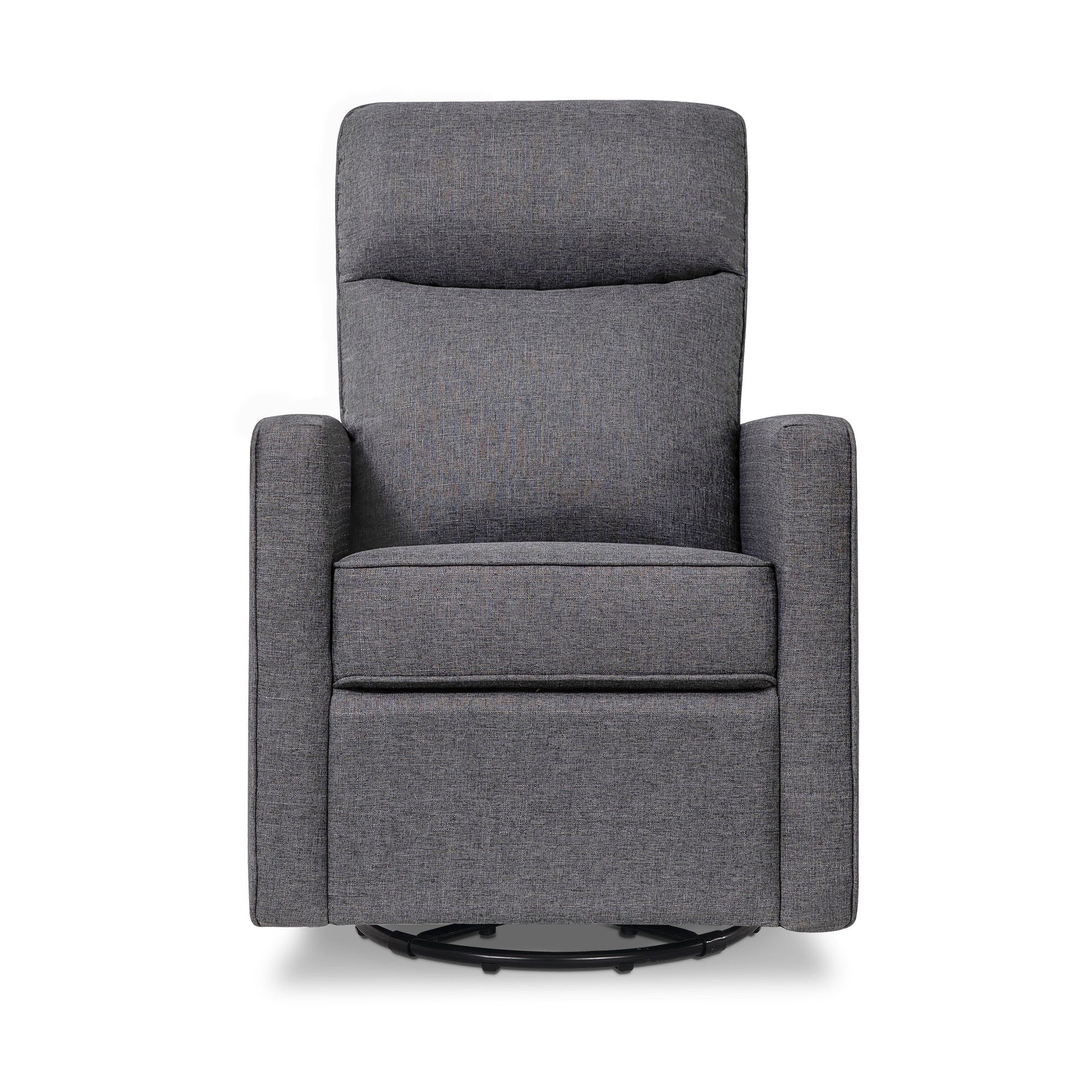 M19787SHG,DaVinci,Gabby Pillowback Swivel Glider in Shadow Grey