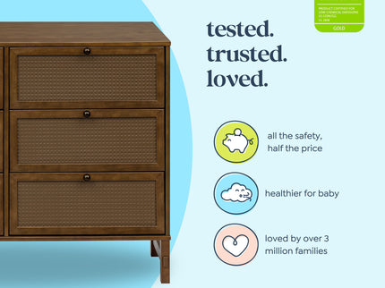 M24926L,DaVinci,Margot 6-Drawer Dresser in Walnut