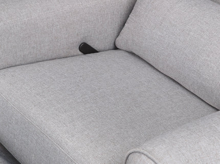 M21887MIG,DaVinci,Hayden Recliner and Swivel Glider in Misty Grey