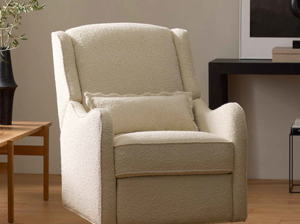 M27787WB,Namesake,Devon Recliner and Swivel Glider in Ivory Boucle