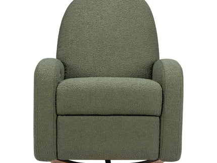 M23188OBLB,Babyletto,Nami Glider Recliner w/ Electronic Control and USB in Olive Boucle w/Light Wood Base