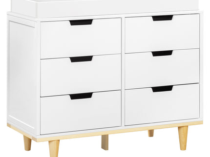 W4926WN,DaVinci,Marley 6-Drawer Double Dresser in White/Natural