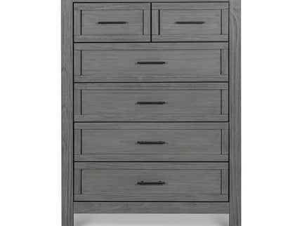 B14525WC,Monogram by Namesake,Emory Farmhouse 6-Drawer Chest in Weathered Charcoal