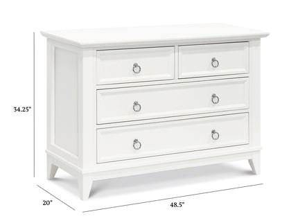 M10716RW,Namesake,Emma Regency 4-Drawer Dresser in Warm White