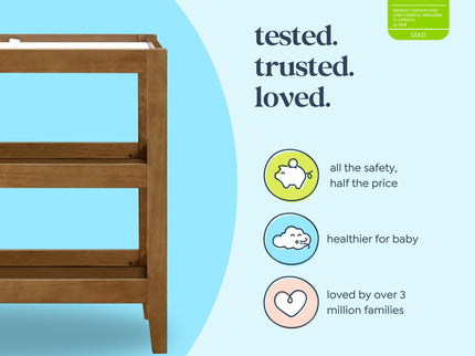 F11902L,Carter's,Colby Changing Table in Walnut