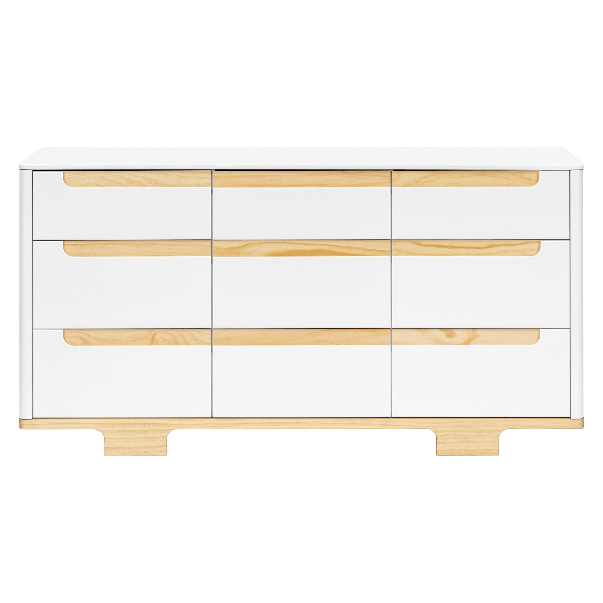 M23428WN,Babyletto,Yuzu 9-Drawer Dresser  Assembled in White/Natural