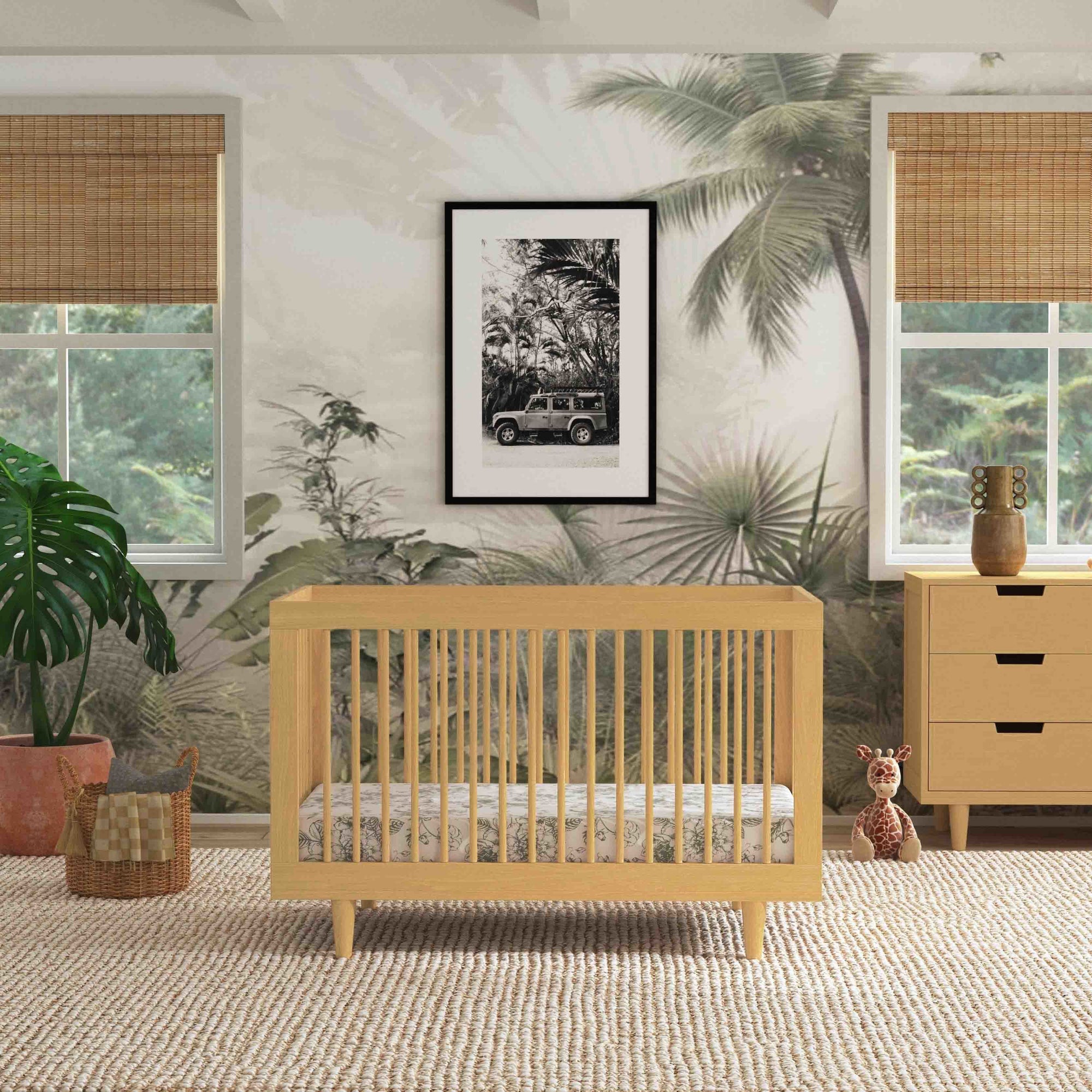 W4901HY,DaVinci,Marley 3-In-1 Convertible Crib in Honey