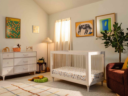 M9001KNX,Babyletto,Lolly 3-in-1 Convertible Crib w/Toddler Conversion Kit in Washed Natural/Acrylic