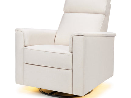M17182PCMEW,Namesake,Willa Pro Power Glider Recliner w/ Power Lumbar in Performance Cream Eco-Weave