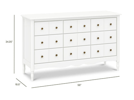M7128RW,Namesake,Liberty 9-Drawer Assembled Dresser in Warm White